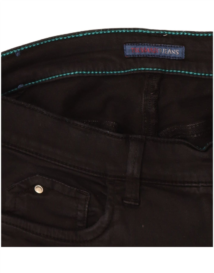 TRUSSARDI Damen Skinny Jeans IT 44 Medium W28 L29 Schwarz