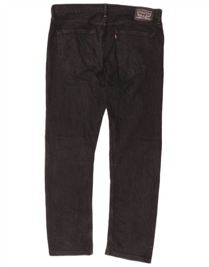 Levi's Herren Slim Jeans W36 L32 Schwarze Baumwolle