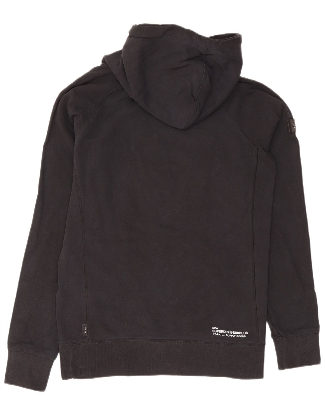 Superdry Herren-Kapuzenpullover mit Grafik, mittelschwarz, Baumwolle