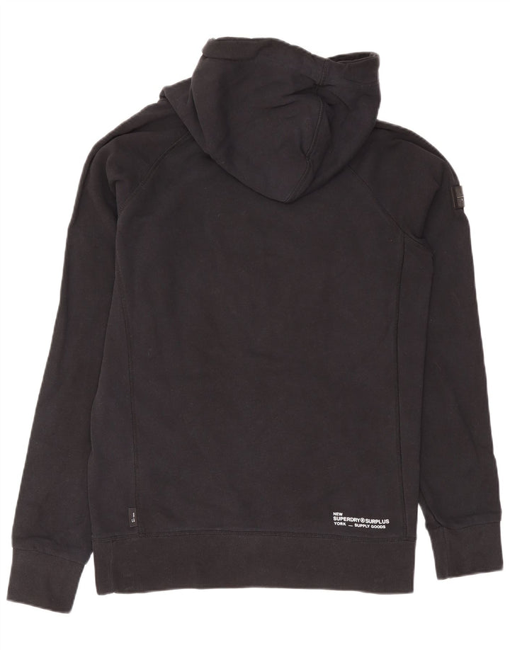 Superdry Herren-Kapuzenpullover mit Grafik, mittelschwarz, Baumwolle