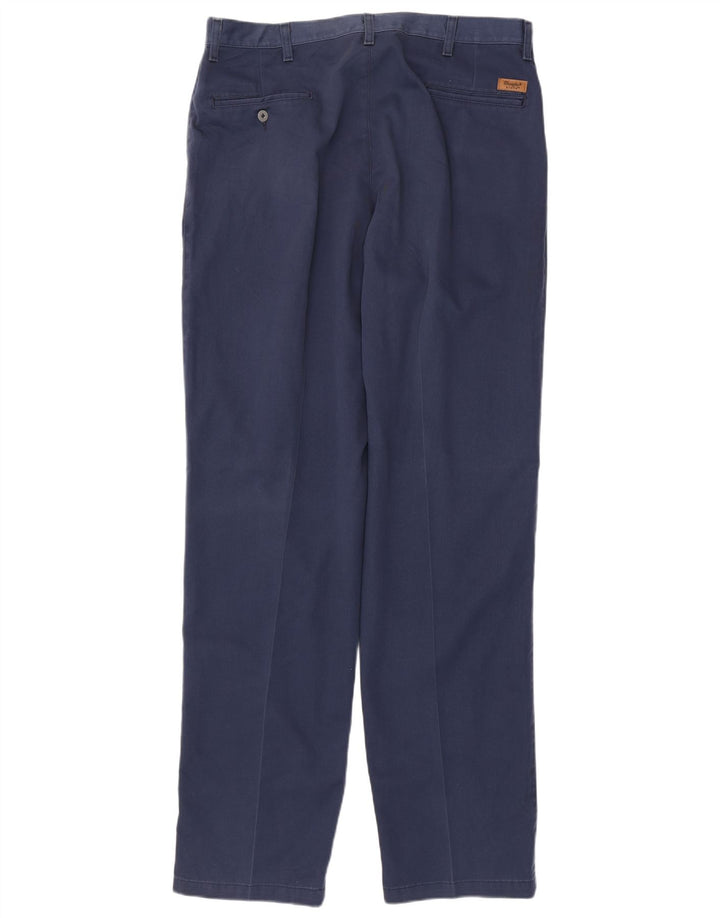 WRANGLER Herren Riata Pegged Chino Hose W38 L36 Marineblaue Baumwolle