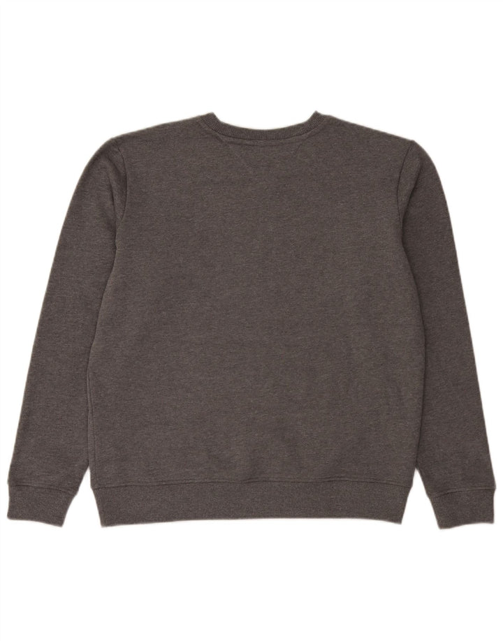 Tommy Hilfiger Herren-Sweatshirt mit Grafik, groß, graue Baumwolle