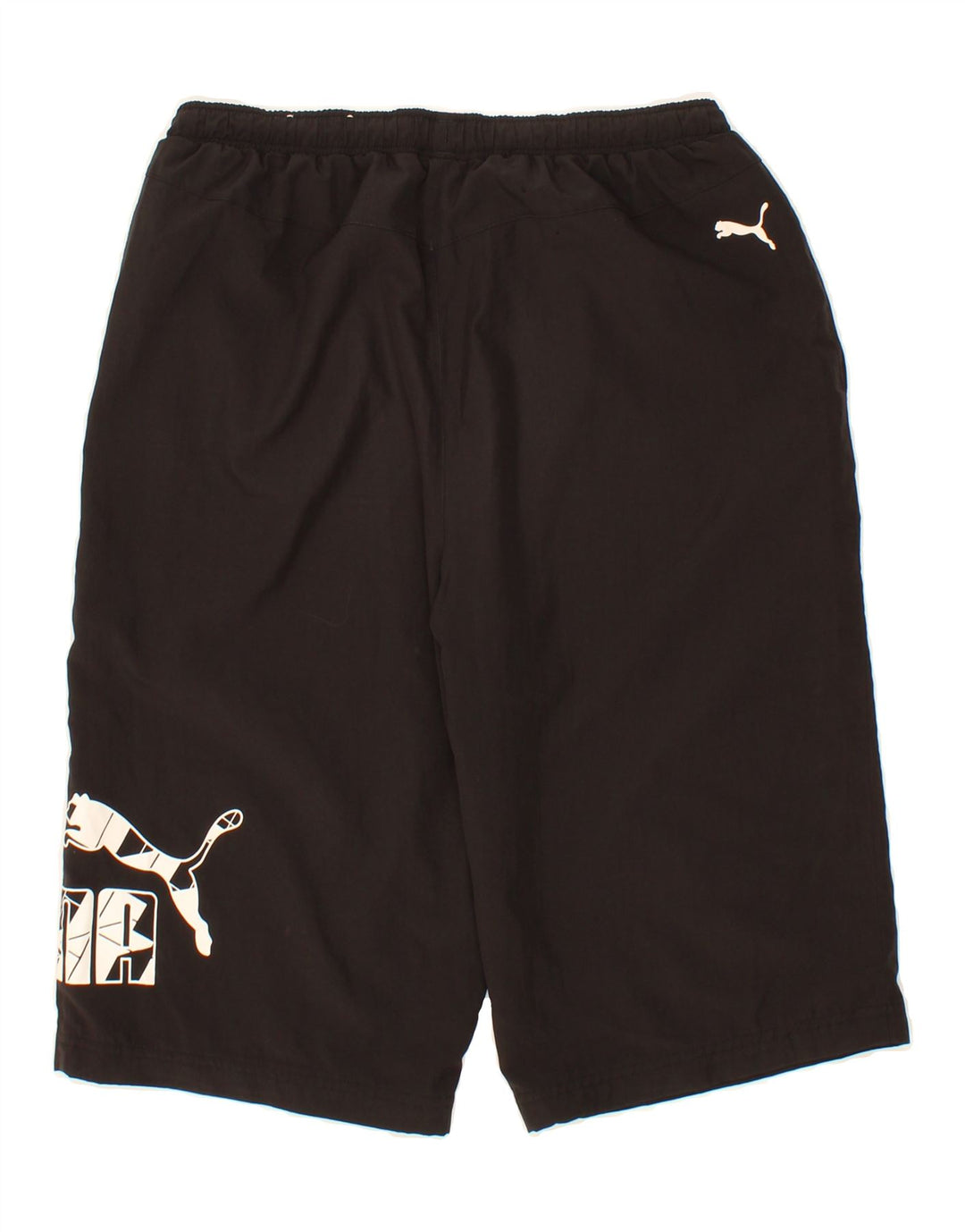 PUMA Mens Graphic Sport Shorts Medium  Black Cotton Vintage Puma and Second-Hand Puma from Messina Hembry 