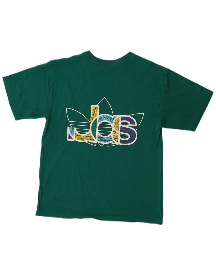 Adidas Herren Grafik T-Shirt Top Mittelgrün