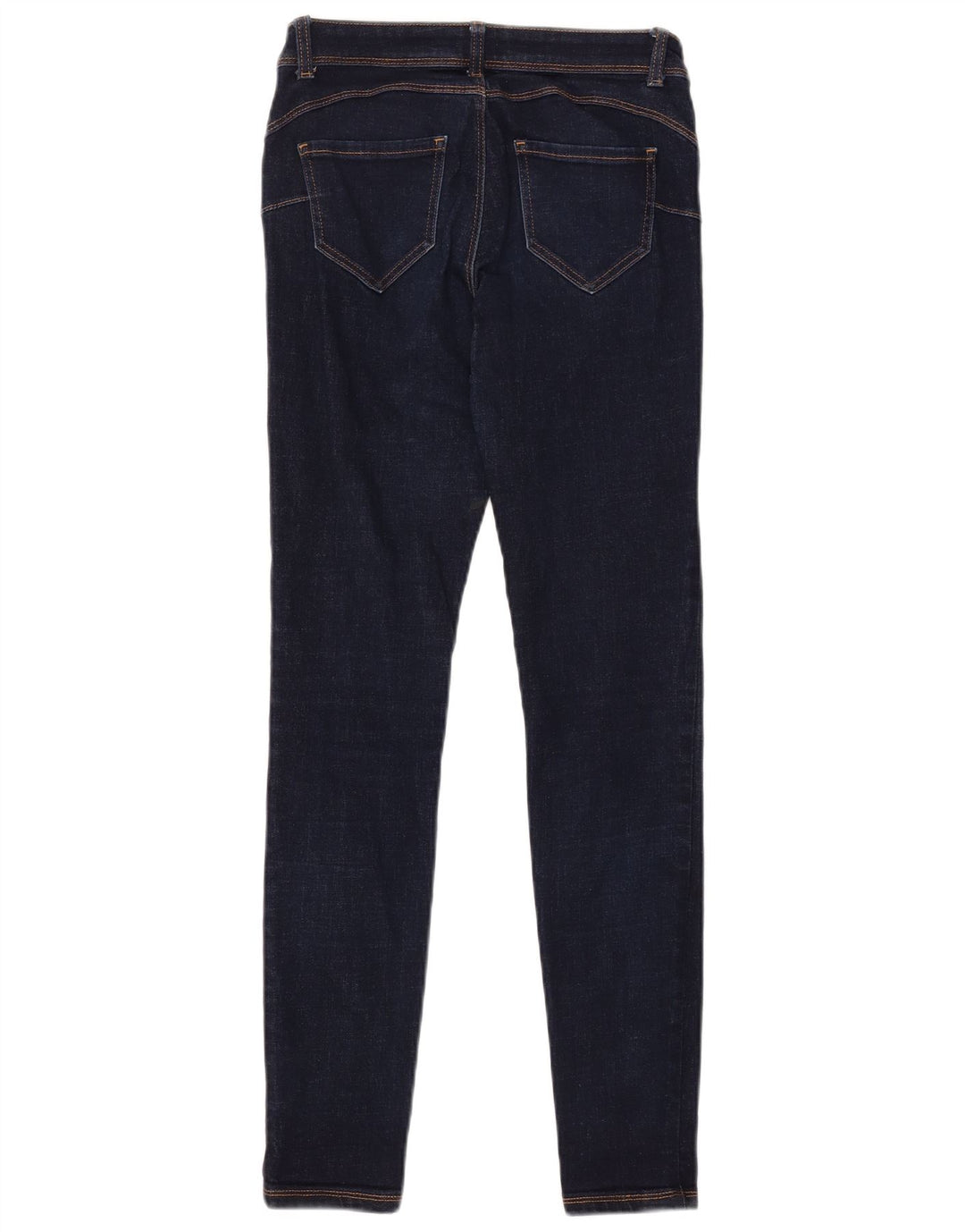 BENETTON Damen Skinny Jeans W28 L30 Marineblau Polyester