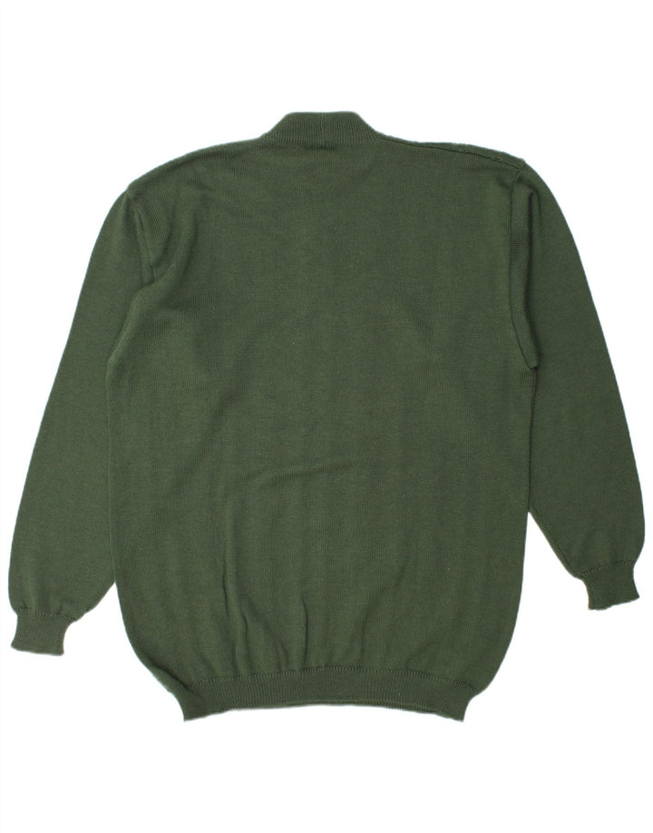 Vintage Herren Rollkragenpullover Pullover Groß Grün