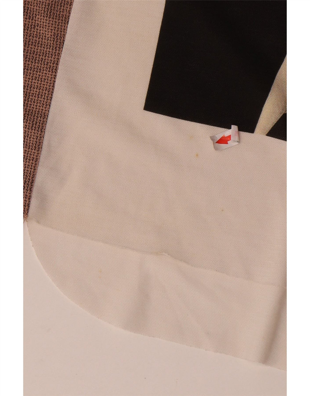Zara Damen-Oberteil mit Grafik, übergroß, 3/4-Ärmel, UK 10, Größe S, Weiß
