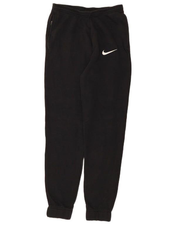 Nike Damen Trainingshose Jogger UK 12 Mittelschwarze Baumwolle
