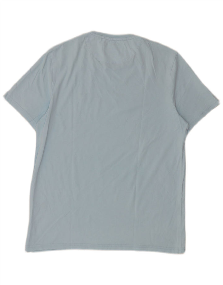 Lyle & Scott Herren T-Shirt-Oberteil aus mittelblauer Baumwolle