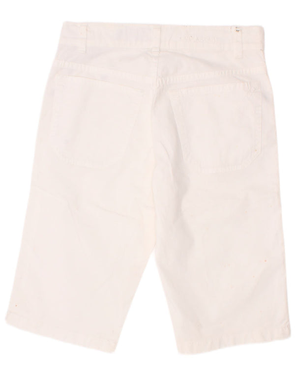 Jeckerson Jungen-Freizeitshorts, 10–11 Jahre, W25, weiße Baumwolle