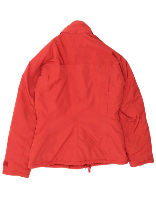 Aspesi Womens Padded Jacket UK 14 Medium Red Polyester