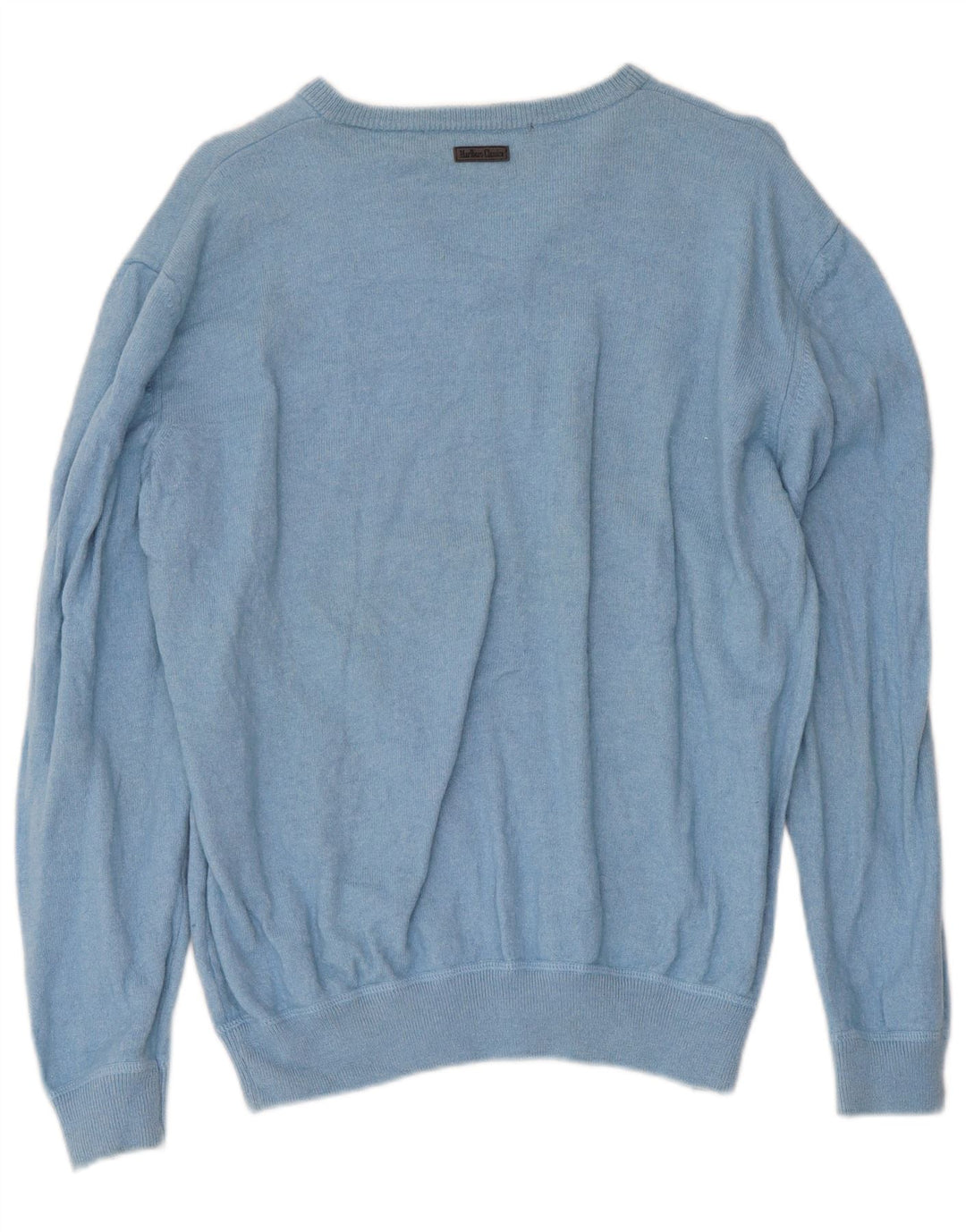 Marlboro Classics Damen-Pullover mit V-Ausschnitt, UK 18, XL, blaue Wolle