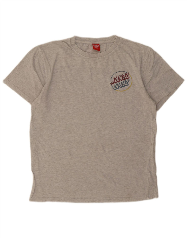Santa Cruz Herren-T-Shirt mit Grafik, mittelgraue Baumwolle