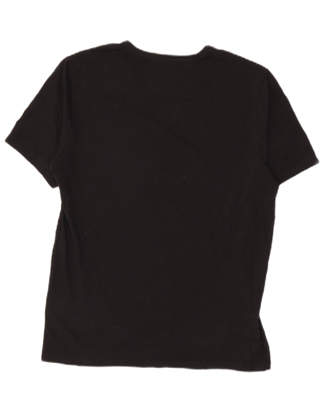 Hugo Boss Herren T-Shirt Top Medium Schwarz Baumwolle