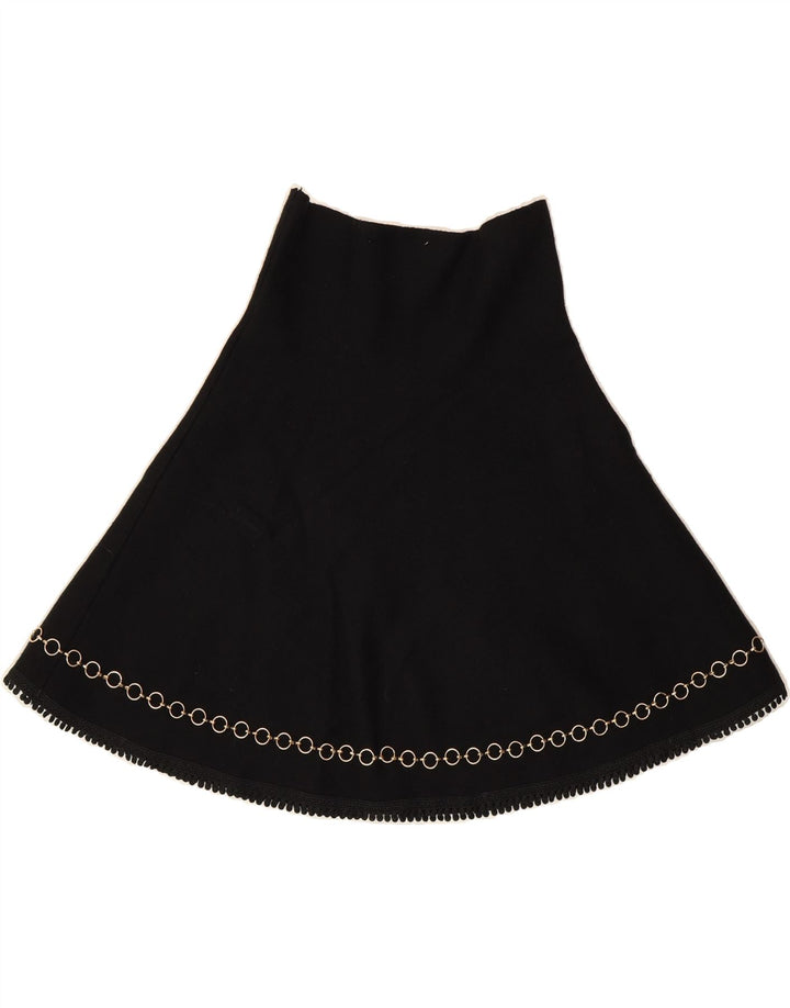 ZARA Womens A-Line Skirt Small W26 Black Vintage Zara and Second-Hand Zara from Messina Hembry 