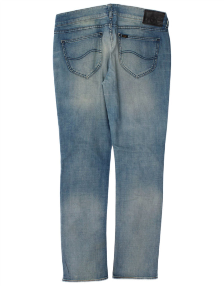 Lee Herren Slim Jeans W31 L33 Blaue Baumwolle