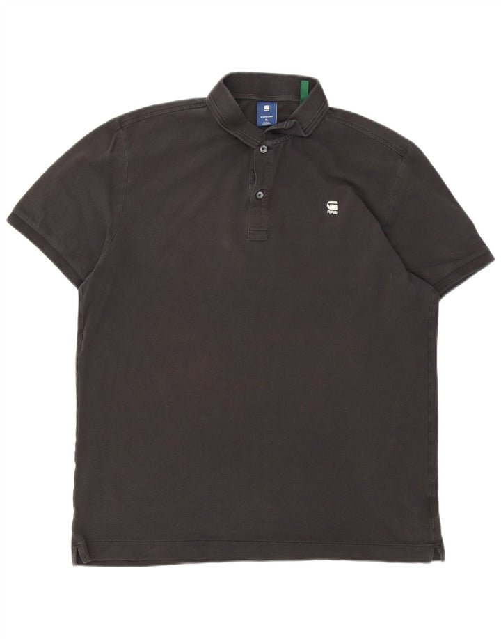 G-Star Herren Poloshirt XL Schwarz Baumwolle