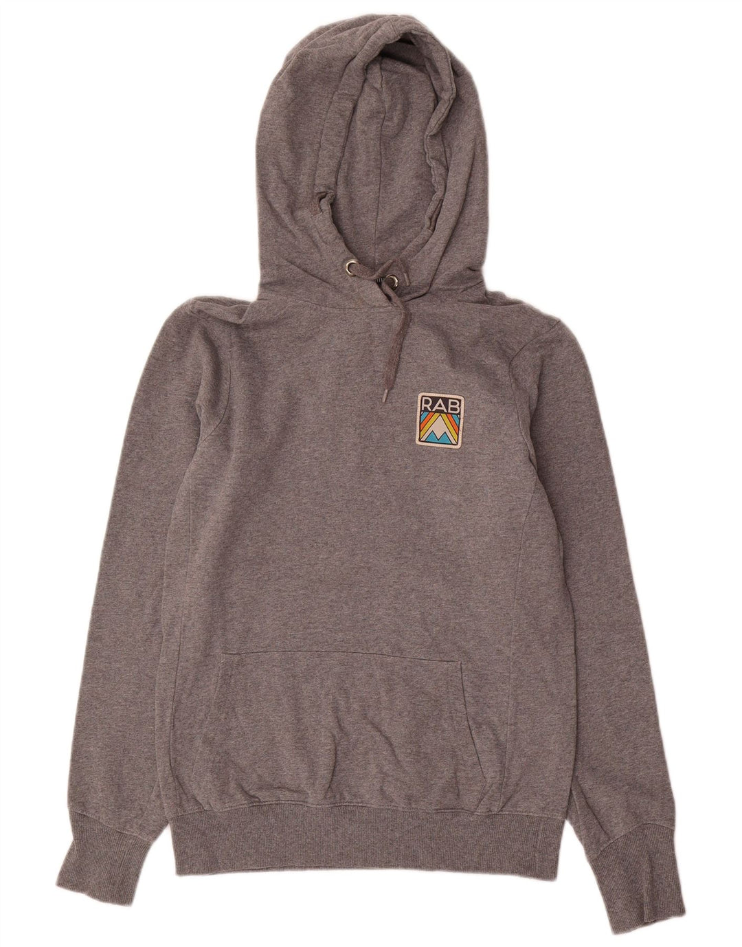 Rab Damen Kapuzenpullover UK 8 Small Graue Baumwolle