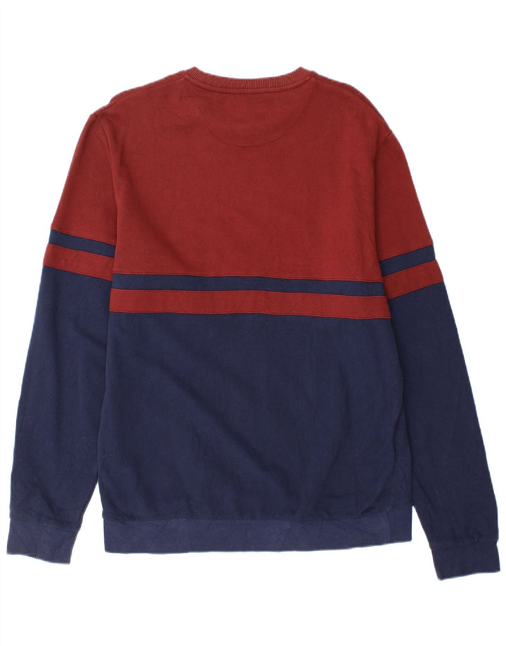 Lyle & Scott Herren-Sweatshirt, Pullover, groß, marineblau, Colourblock-Baumwolle
