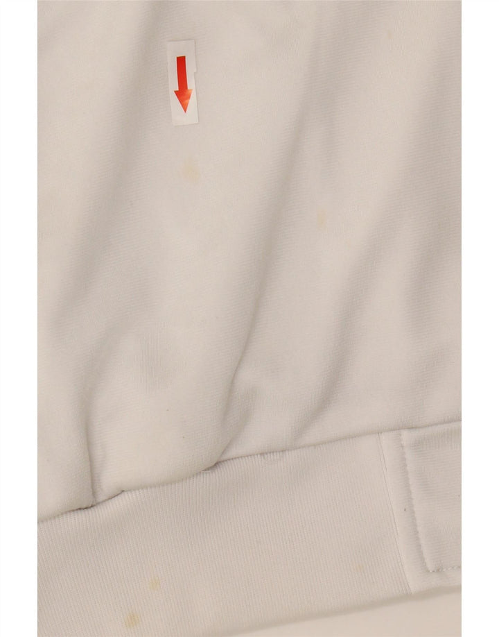 Kappa Herren-Trainingsanzug-Top-Jacke, mittelweißes Farbblock-Polyester