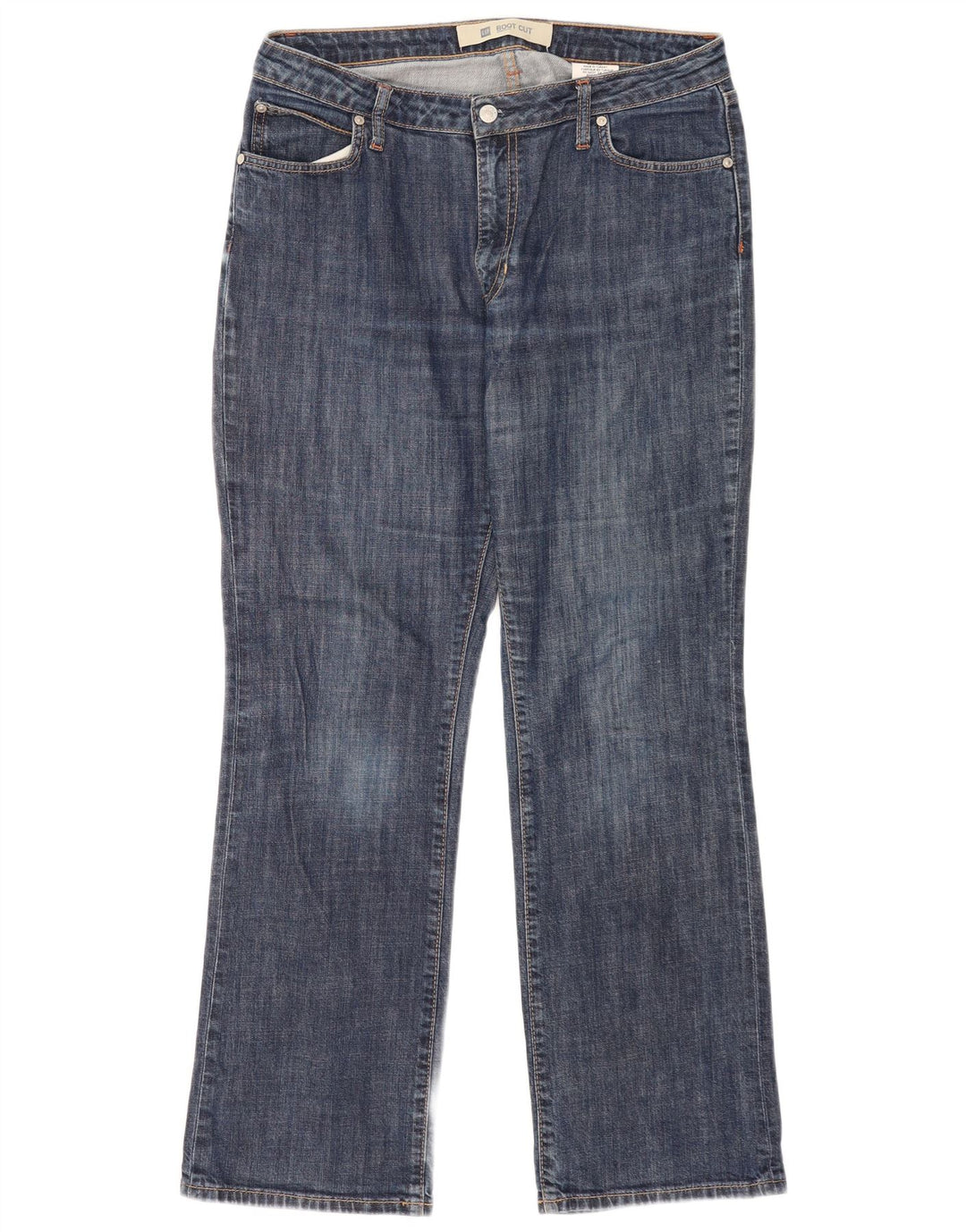 Gap Damen Stretch Bootcut Jeans US 12 Large W32 L29 Blaue Baumwolle