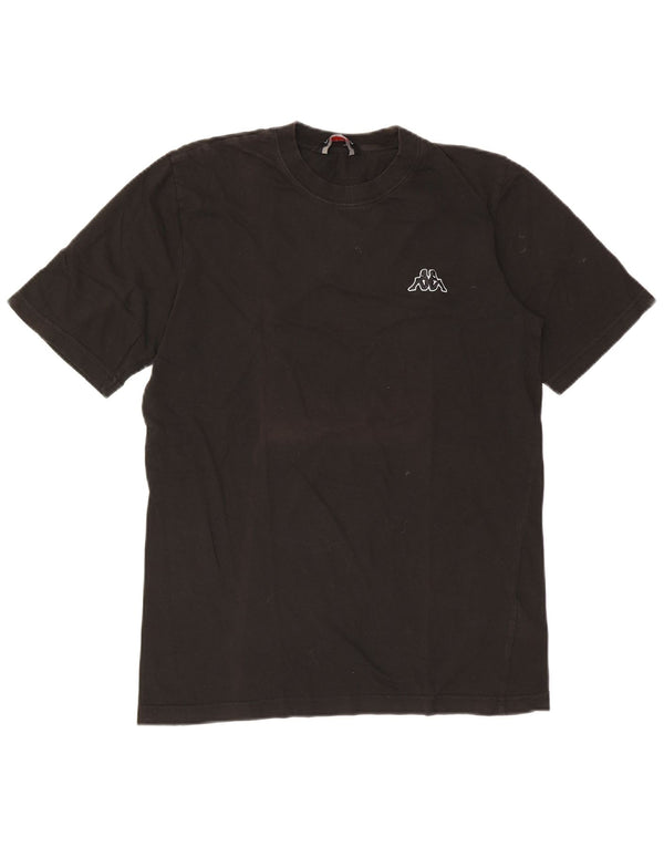 Kappa Herren T-Shirt Top Large Schwarz Baumwolle
