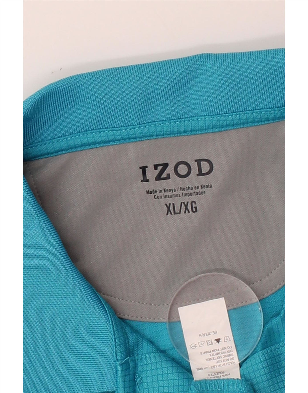 IZOD Mens Polo Shirt XL Blue Polyester Vintage Izod and Second-Hand Izod from Messina Hembry 