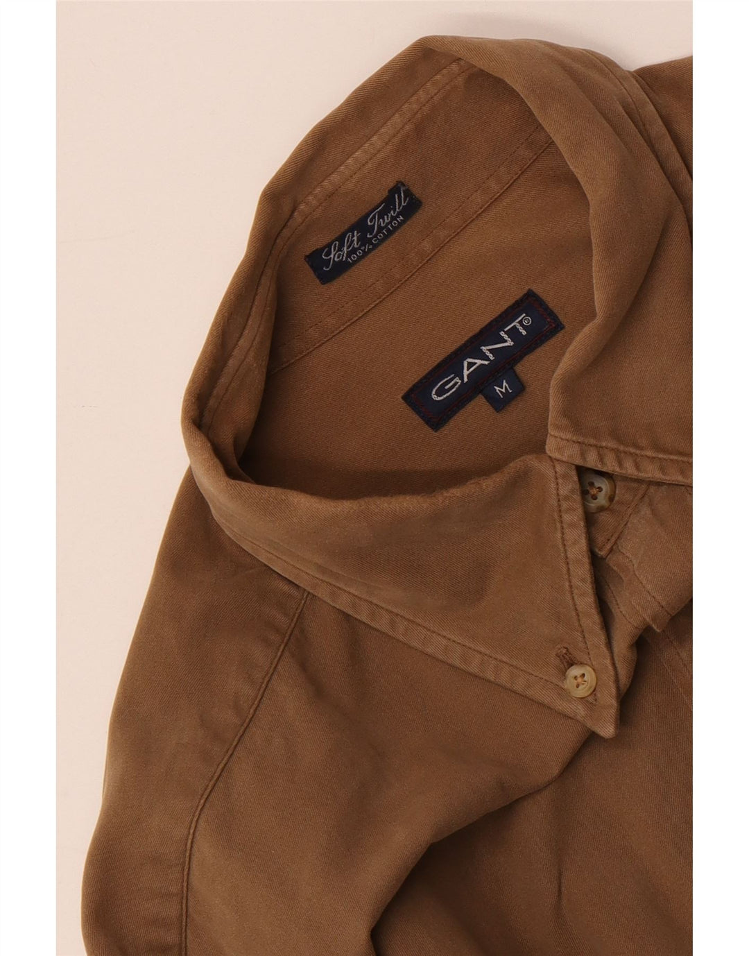 Gant Herren-Hemd mit lockerer Passform, mittelbraune Baumwolle