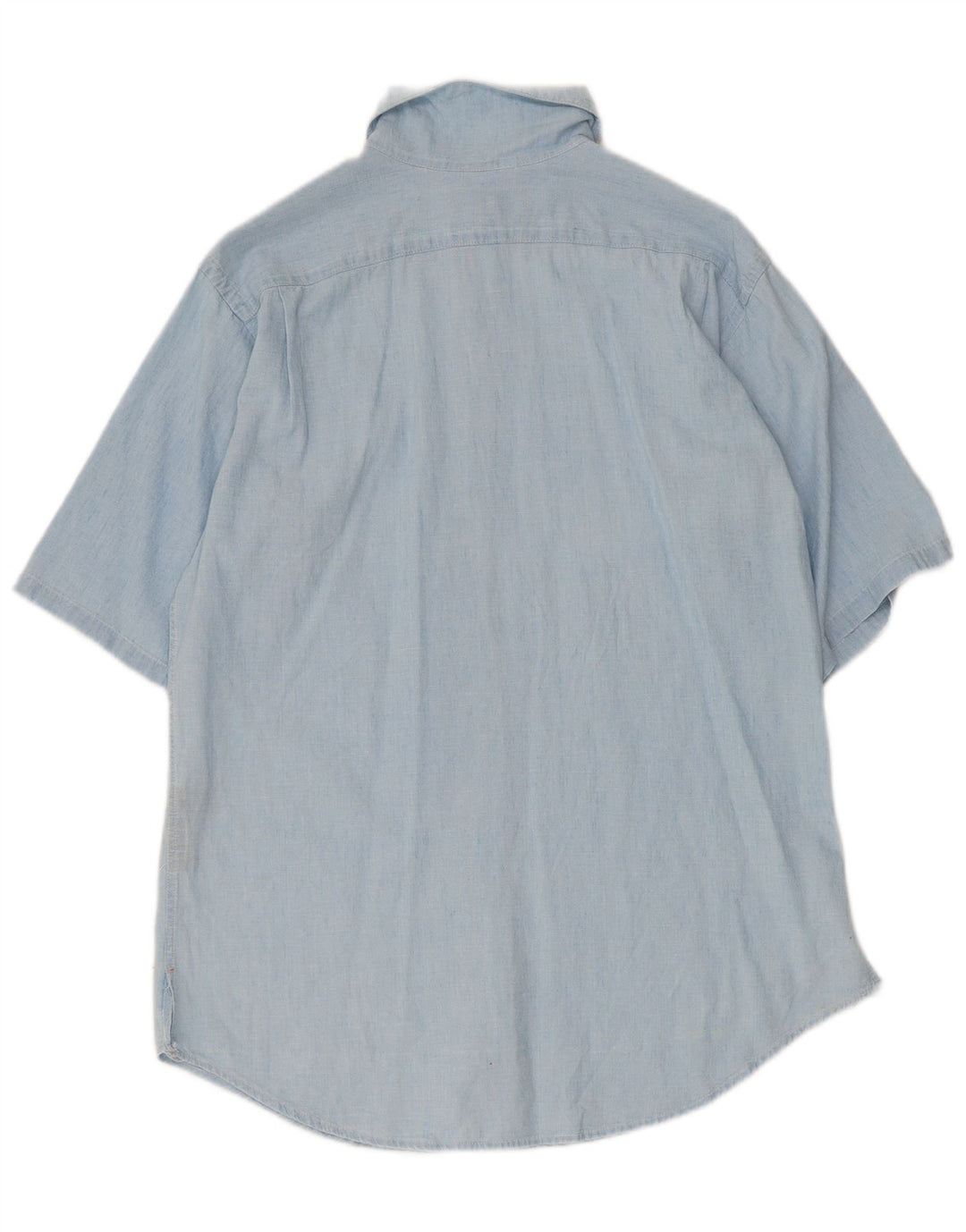Ralph Lauren Damen Kurzarm-Oversize-Hemd, US 4 Small, Blau, Baumwolle