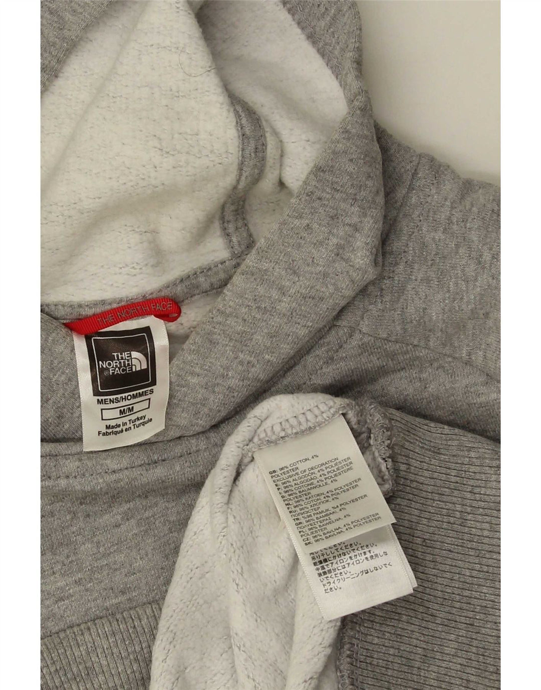 The North Face Herren-Kapuzenpullover mit Grafik, mittelgraue Baumwolle