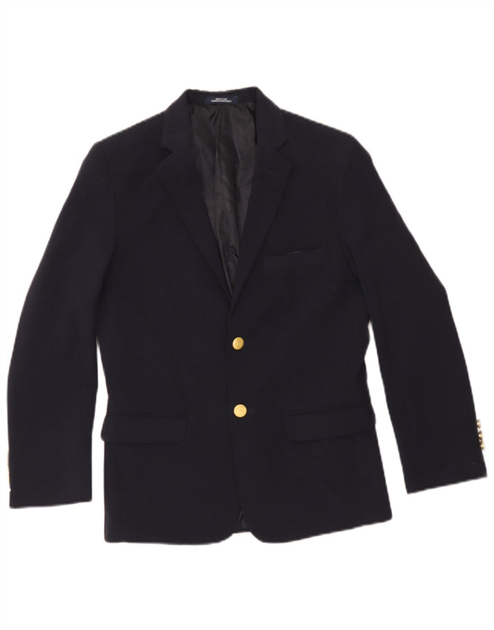 Chaps Jungen-Blazer mit 2 Knöpfen, 13–14 Jahre, marineblaues Polyester