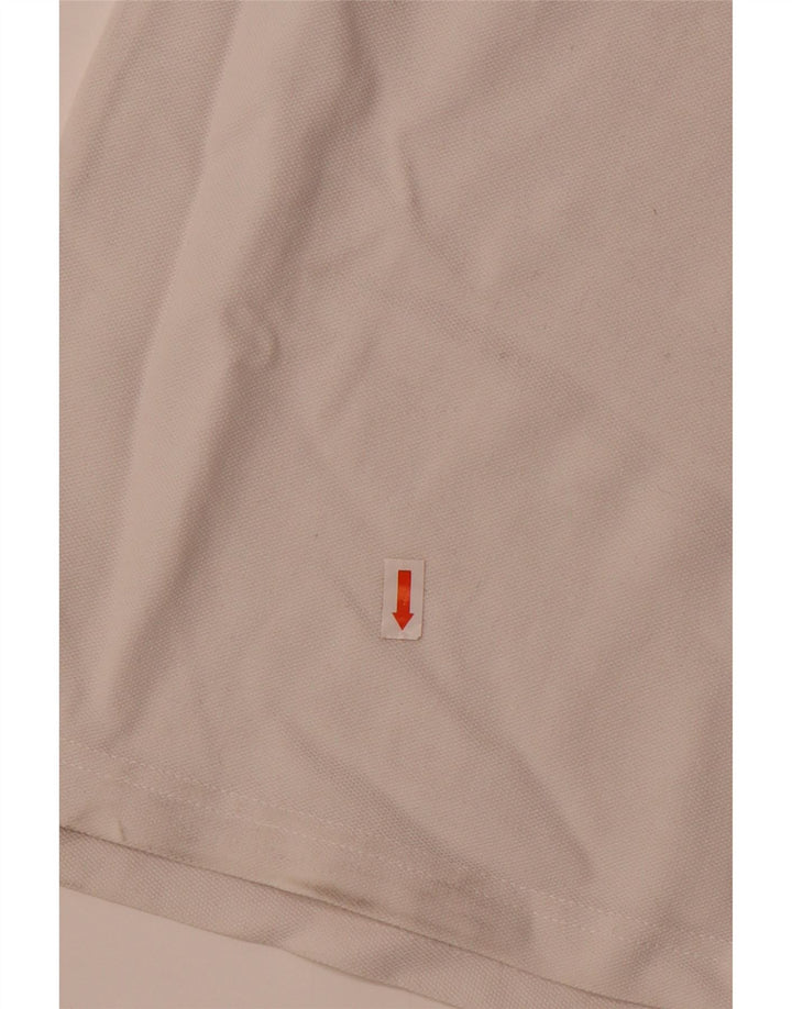 CREW CLOTHING Herren-Poloshirt, groß, weiße Baumwolle