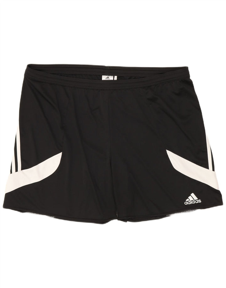 Adidas Herren Climalite Sport Shorts 2XL Schwarz Colourblock Polyester