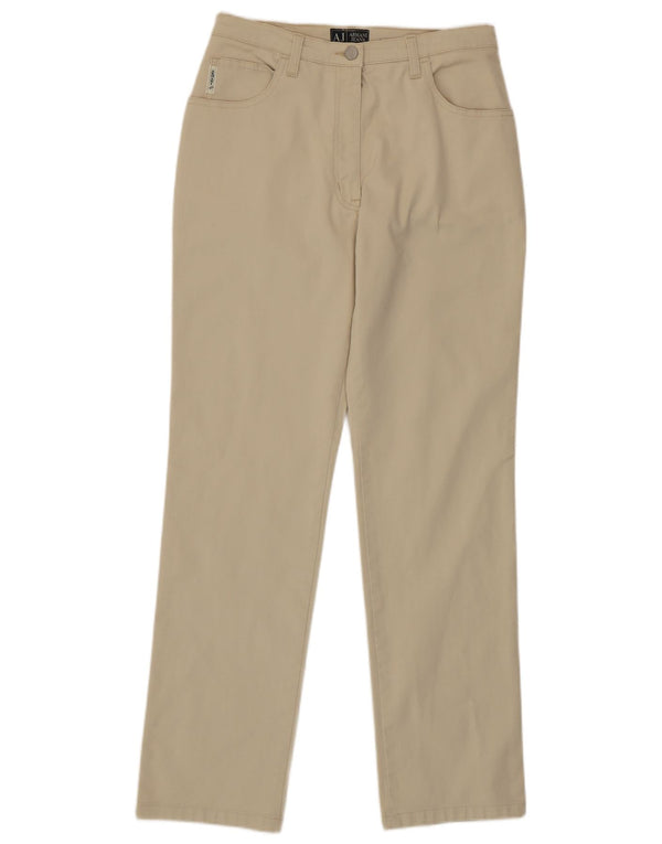 Armani Damen Gerade Freizeithose W30 L30 Beige
