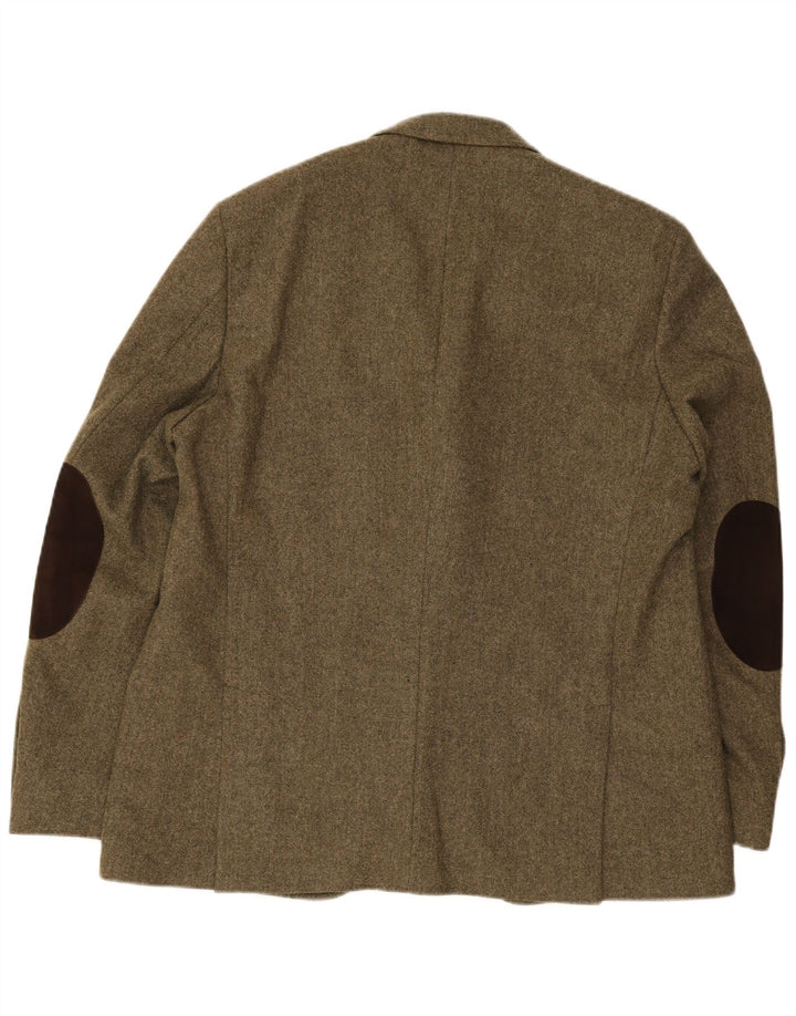 Polo Ralph Lauren Herren-Blazer mit 3 Knöpfen, EU 56, 2XL, grünes Fischgrätenmuster