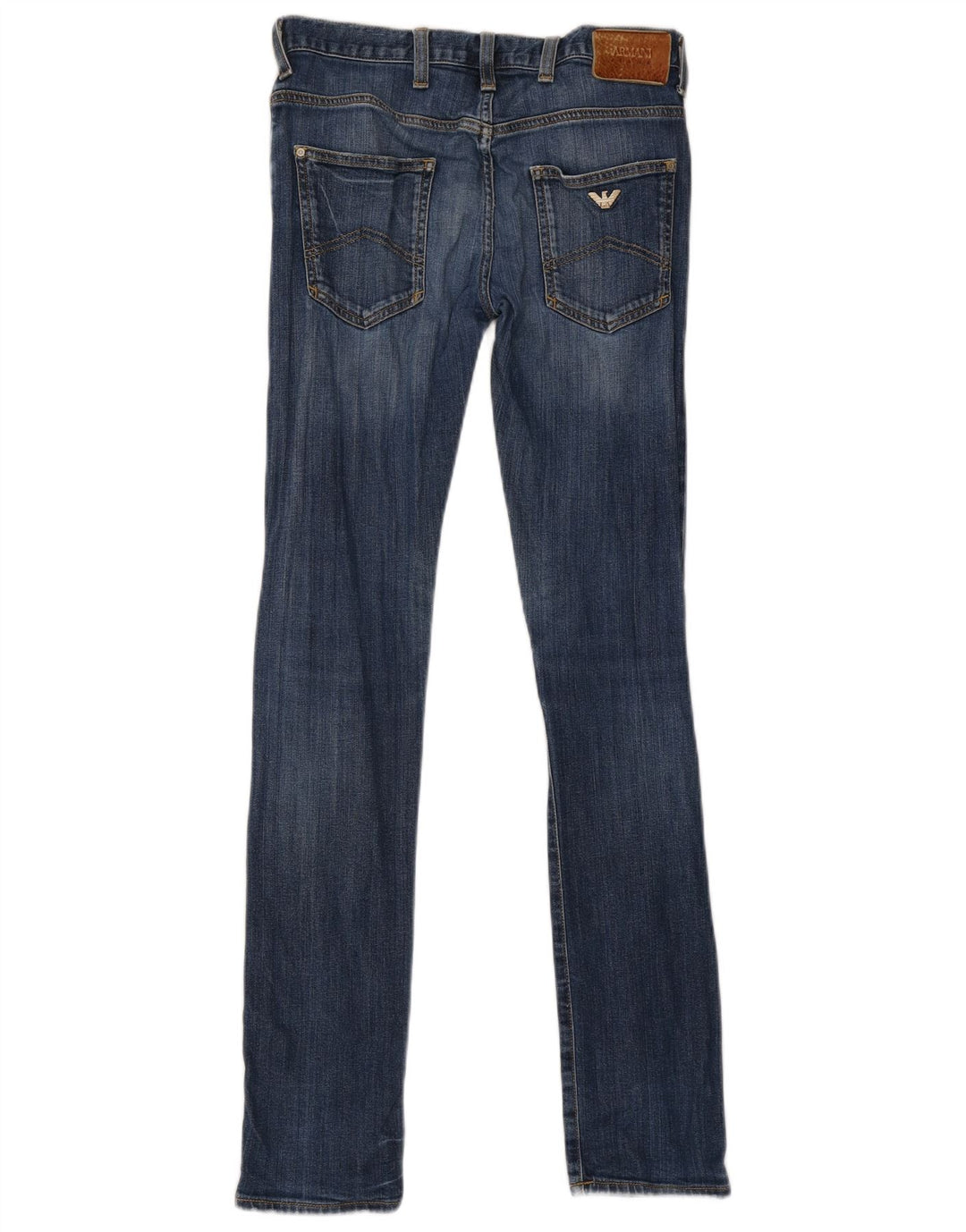 Armani Damen Skinny Jeans W28 L33 Blaue Baumwolle