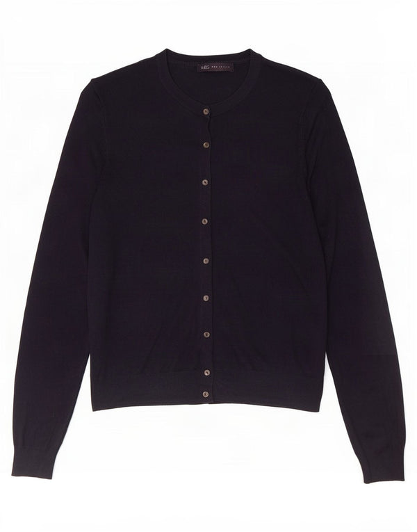 Marks & Spencer Damen-Cardigan-Pullover UK 14 Mittelmarineblaue Viskose