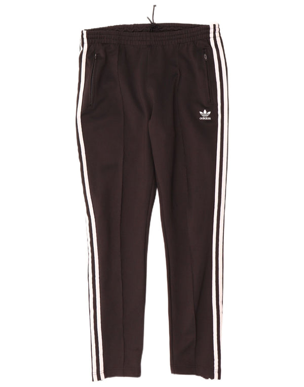 Adidas Damen Trainingshose UK 14 Mittelschwarze Baumwolle