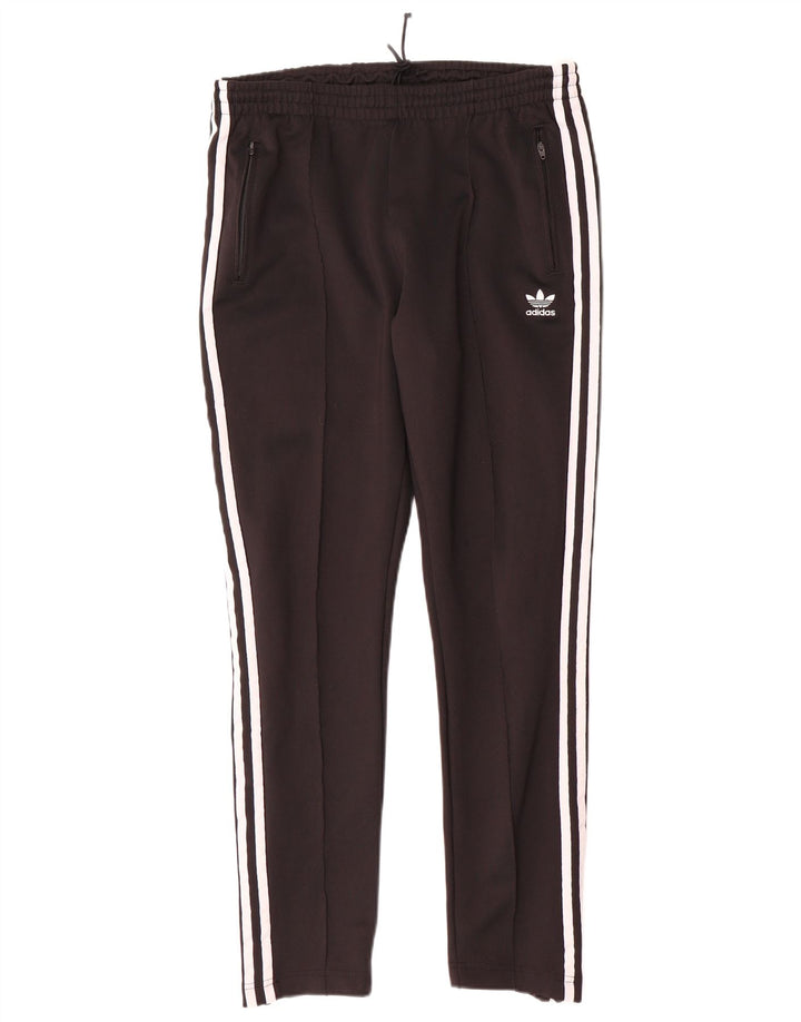 Adidas Damen Trainingshose UK 14 Mittelschwarze Baumwolle