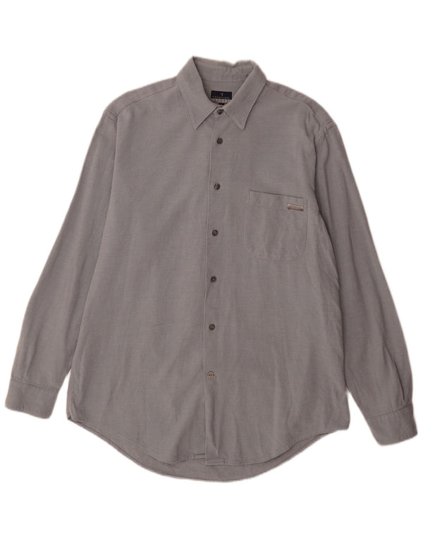 Trussardi Herrenhemd Large Grey Classic