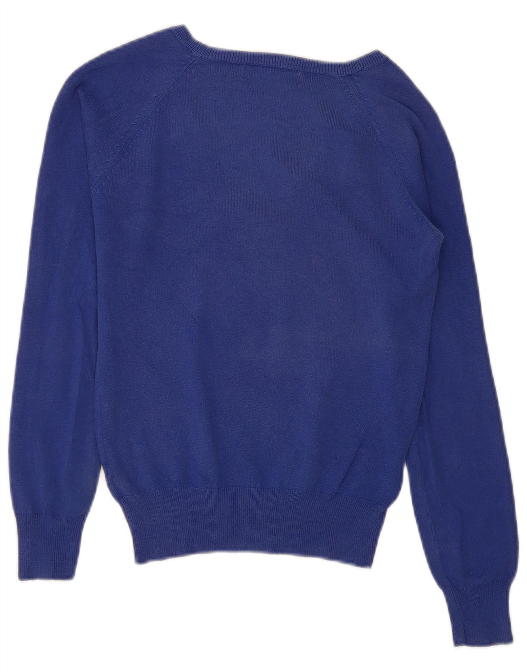 Zara Damen-Pullover mit V-Ausschnitt, Gr. 10, Größe S, Blau