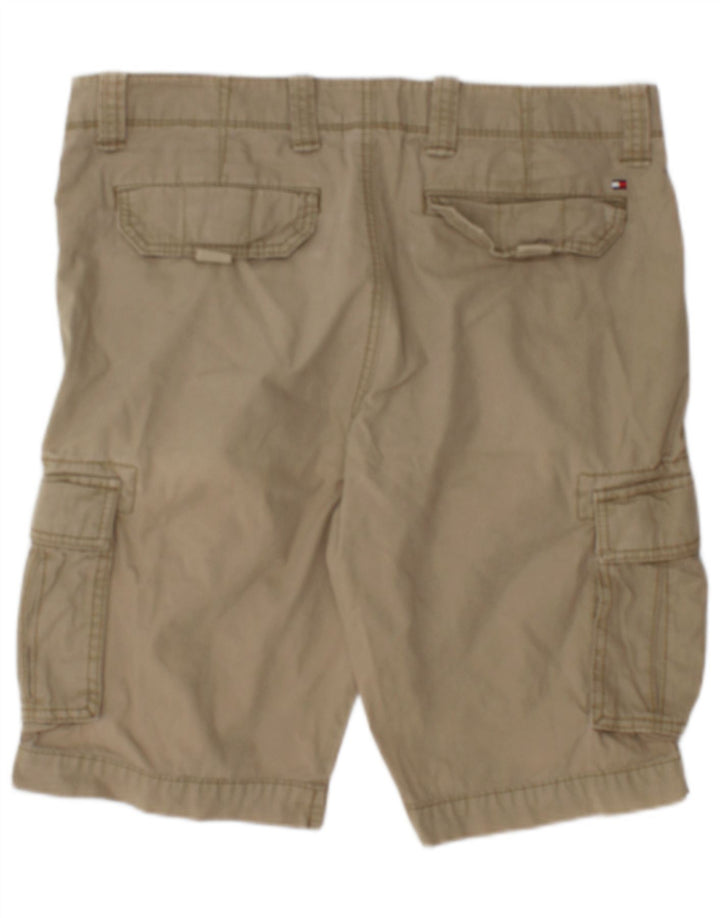 Tommy Hilfiger Herren Cargo-Shorts W33, große Khaki-Baumwolle
