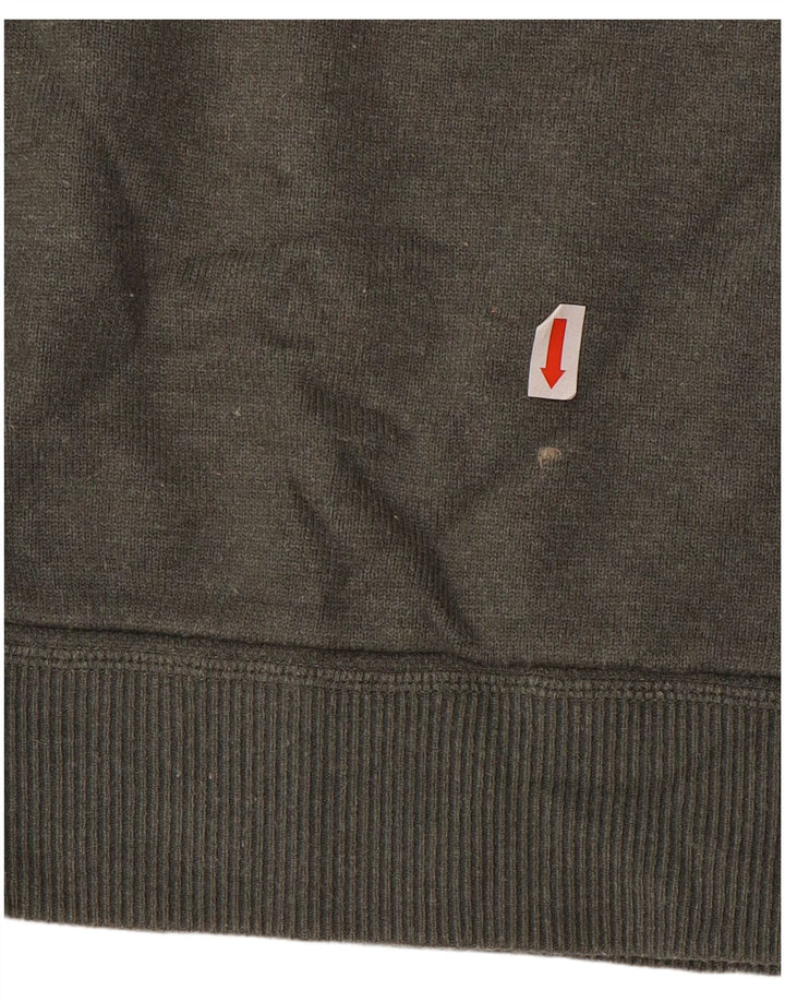MASSIMO DUTTI Herren-Pullover mit Reißverschluss, XL, graue Viskose