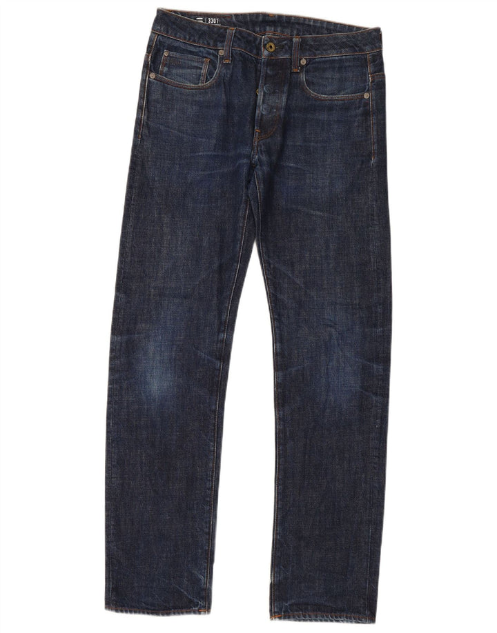 G-Star Herren Straight Jeans W30 L34 Marineblau Baumwolle
