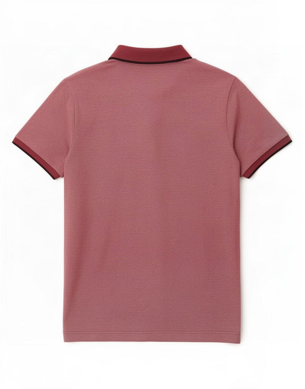 Lotto Mens Polo Shirt Medium Burgundy Cotton