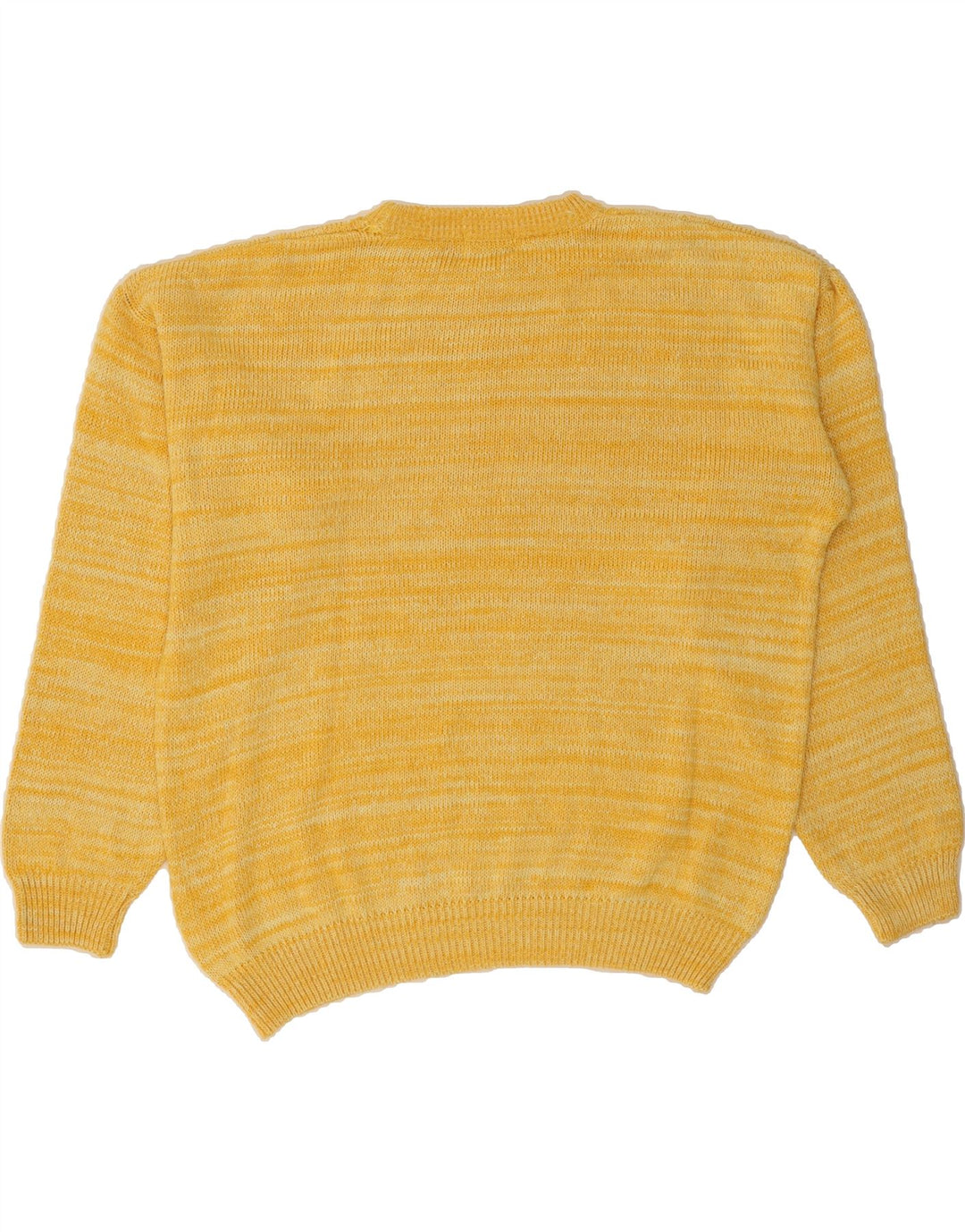 PAOLO NEGRATO Mens Crew Neck Jumper Sweater IT 48 Medium Yellow Vintage Paolo Negrato and Second-Hand Paolo Negrato from Messina Hembry 