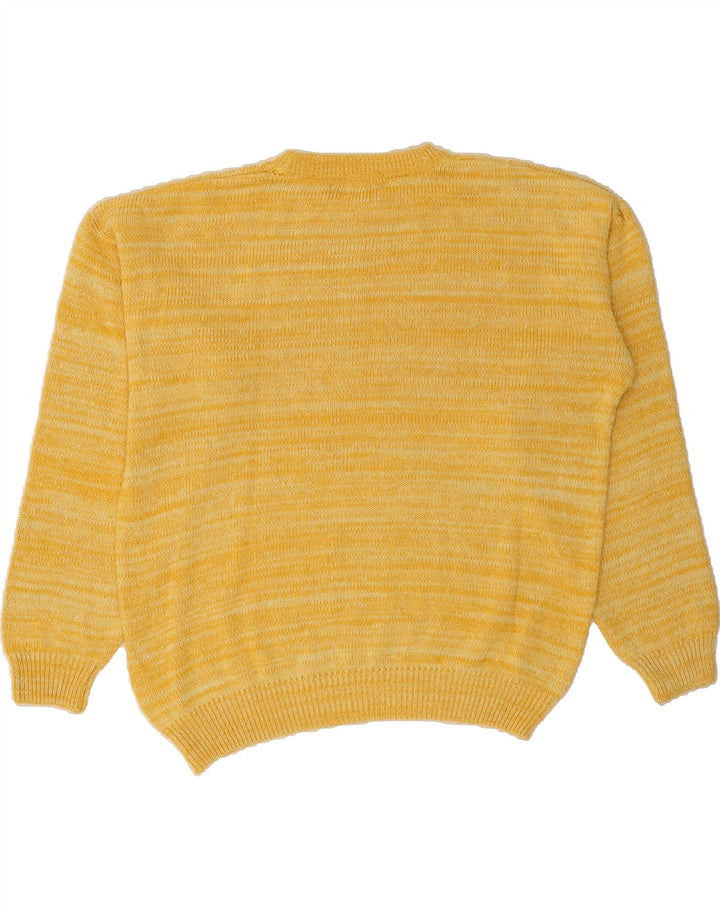 PAOLO NEGRATO Mens Crew Neck Jumper Sweater IT 48 Medium Yellow Vintage Paolo Negrato and Second-Hand Paolo Negrato from Messina Hembry 
