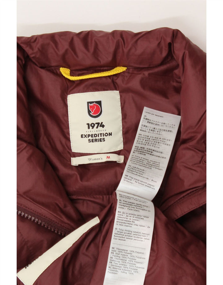 Fjall Raven Damen Wattierte Jacke UK 14 Medium Burgund Polyamid