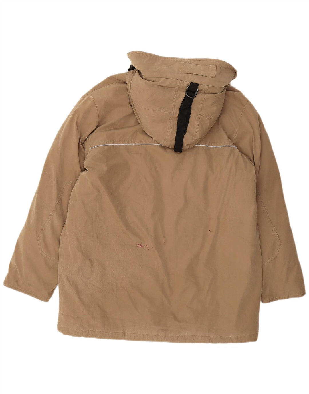 BEST COMPANY Mens Hooded Padded Jacket UK 40 Large Beige Polyester