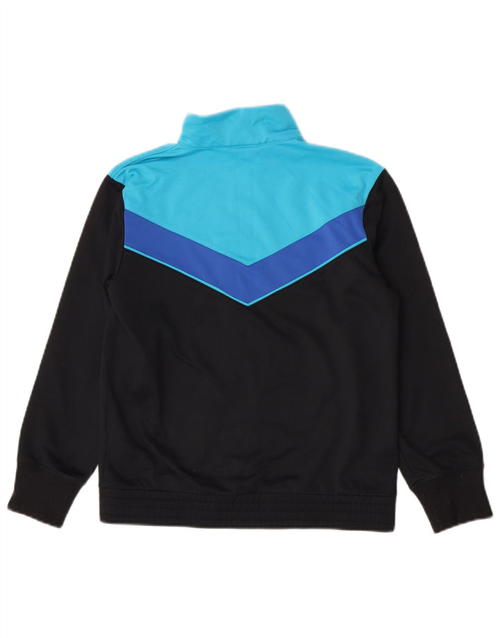 Nike Jungen-Trainingsanzug-Top-Jacke, 10–11 Jahre, Mittelschwarz, Farbblock